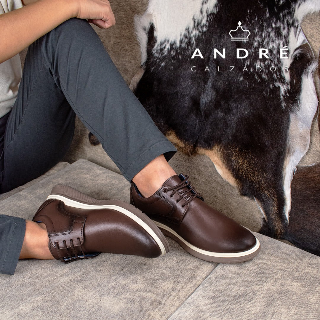 Zapato Kantu - Cuero marrón