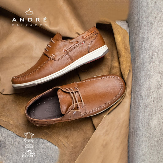 Mocasín Apu - Cuero Camel