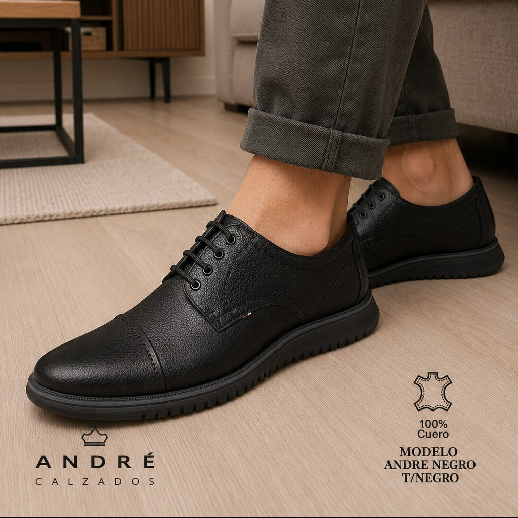 Zapato Andre - Cuero Negro