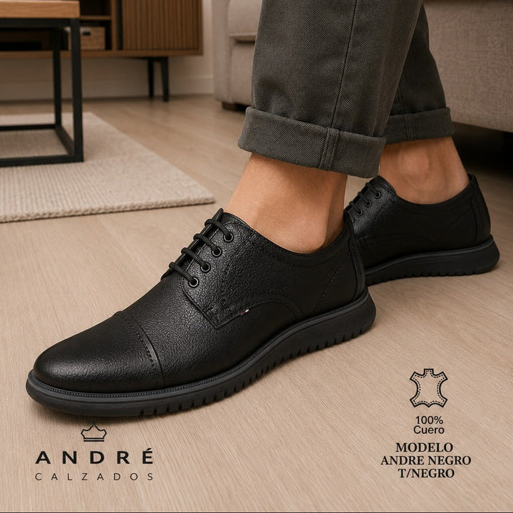Zapato Andre - Cuero Negro