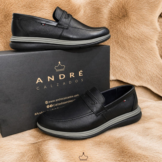 Mocasin Puente - Cuero Negro