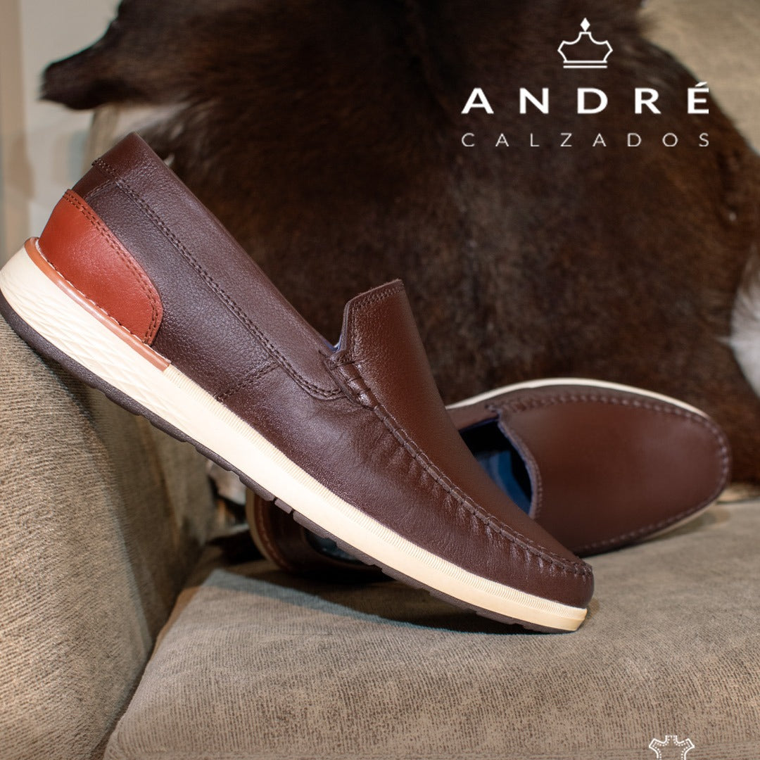Mocasin Anta - Cuero Chocolate