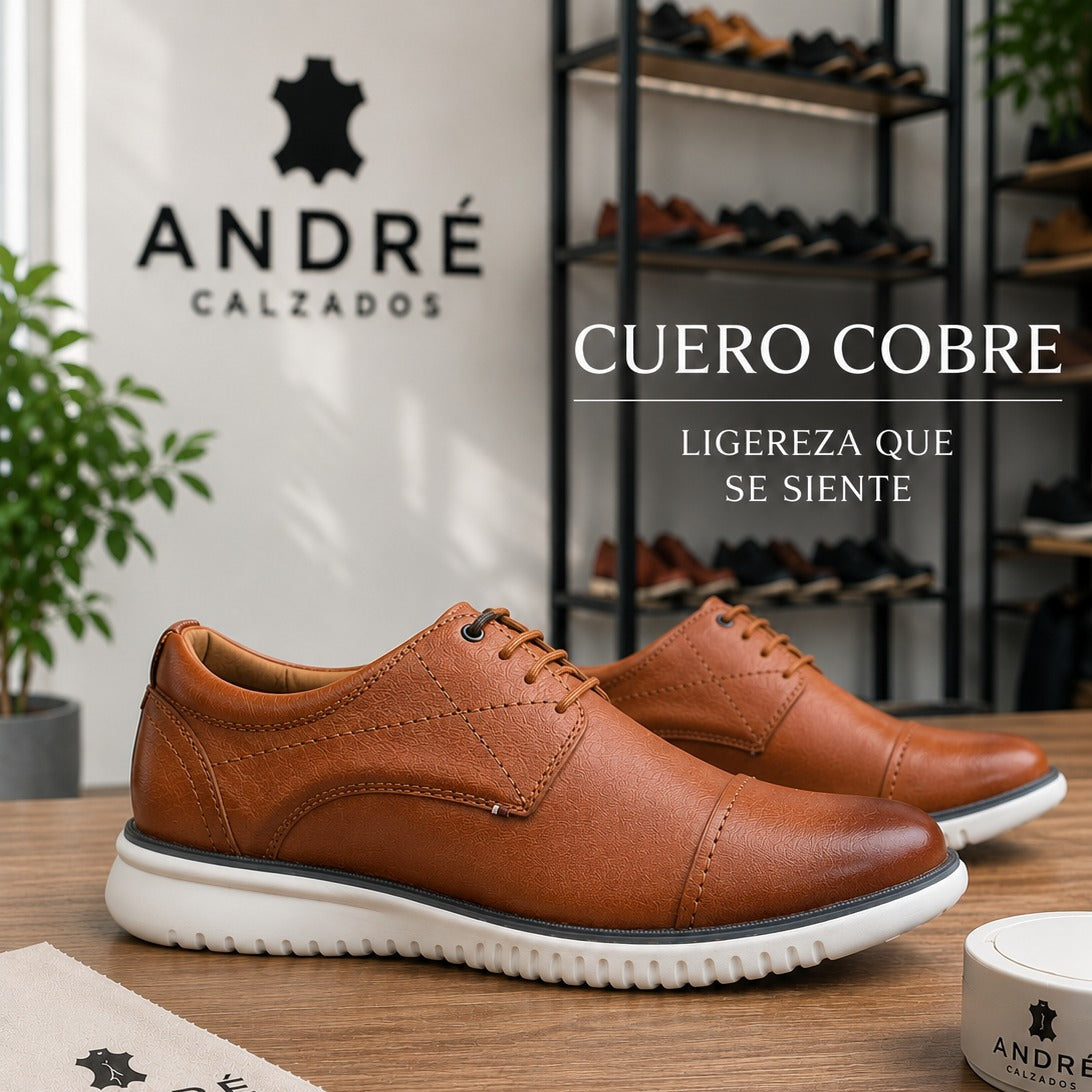 Zapato Andre - Cuero Cobre