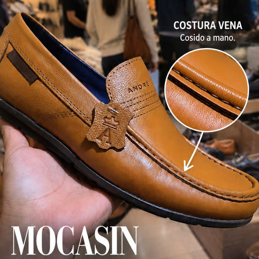 Mocasin Vena - Cuero Camel