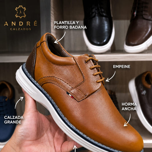 Zapato Andre - Cuero cobre mate