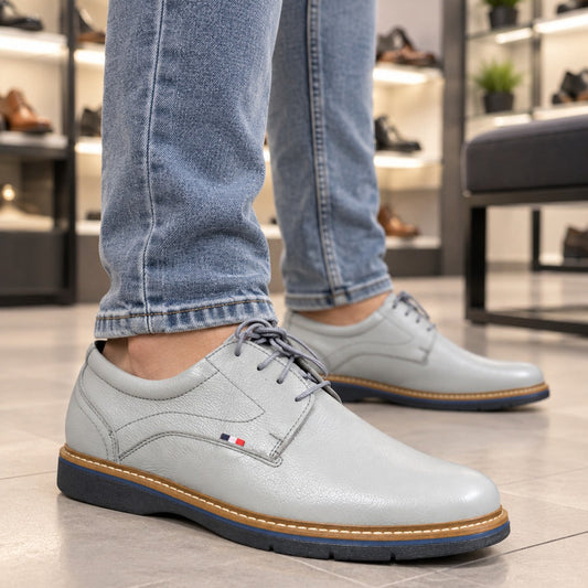 Zapato Mallky - Cuero Plomo