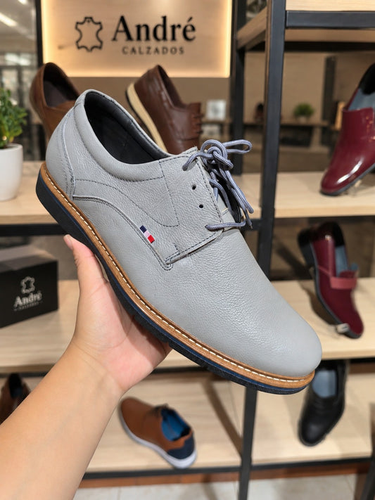 Zapato Mallky - Cuero Plomo