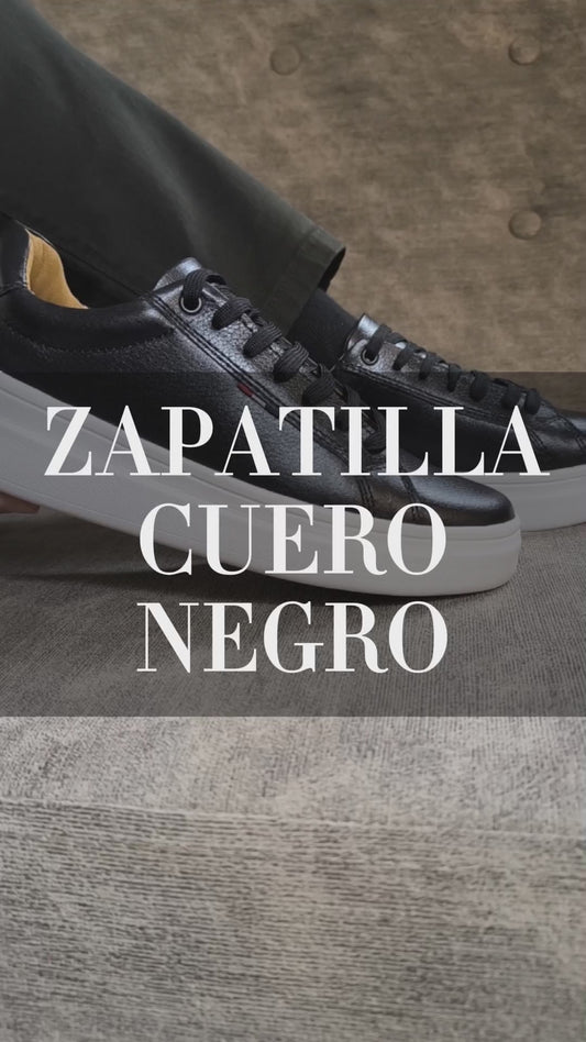 Zapatilla de cuero Kuntur Eva