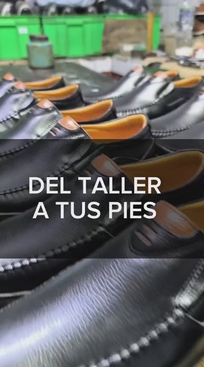 Mocasin Wayra - Cuero negro