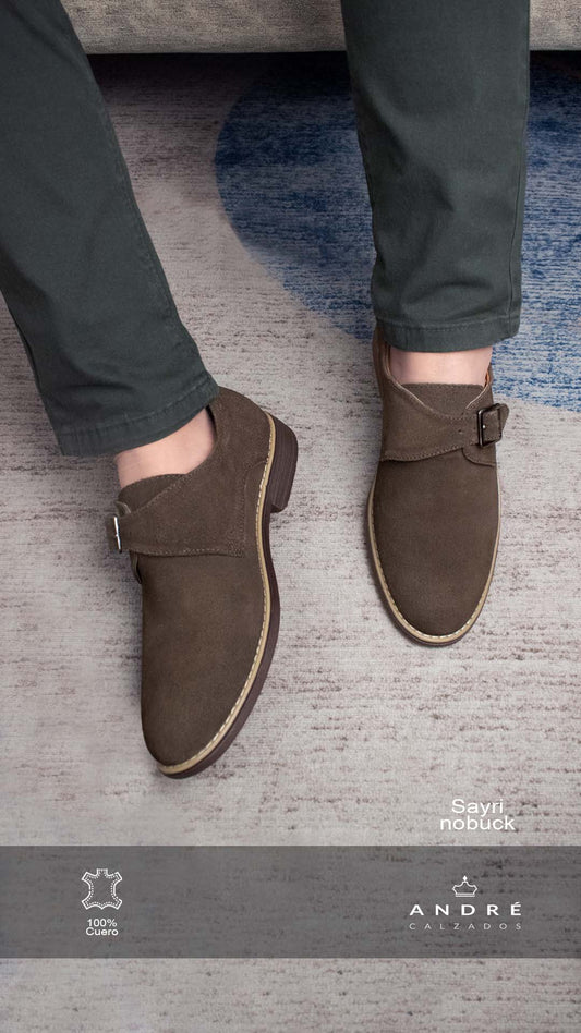 Zapato de cuero Sayri marron