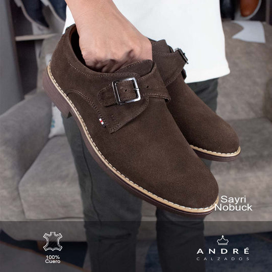 Zapato de cuero Sayri marron
