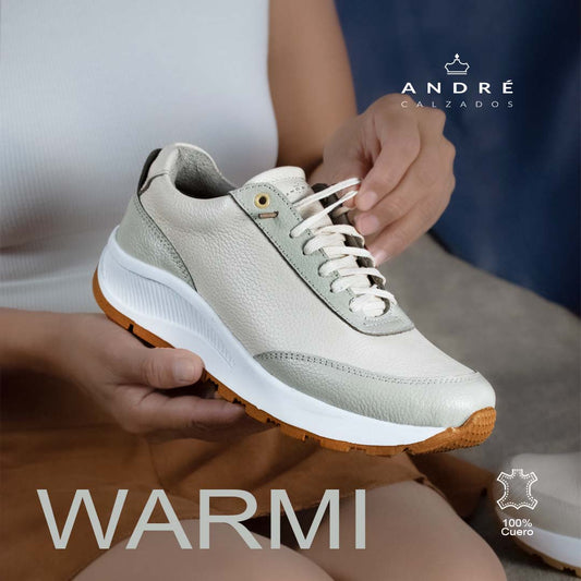 Zapatilla de cuero Warmi