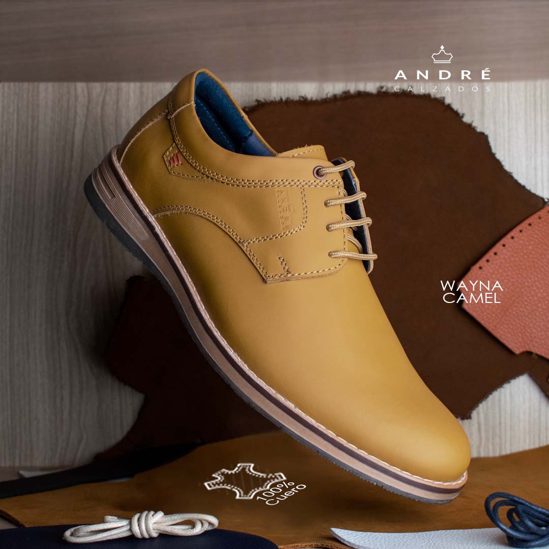 Zapato Wayna - Cuero Camel